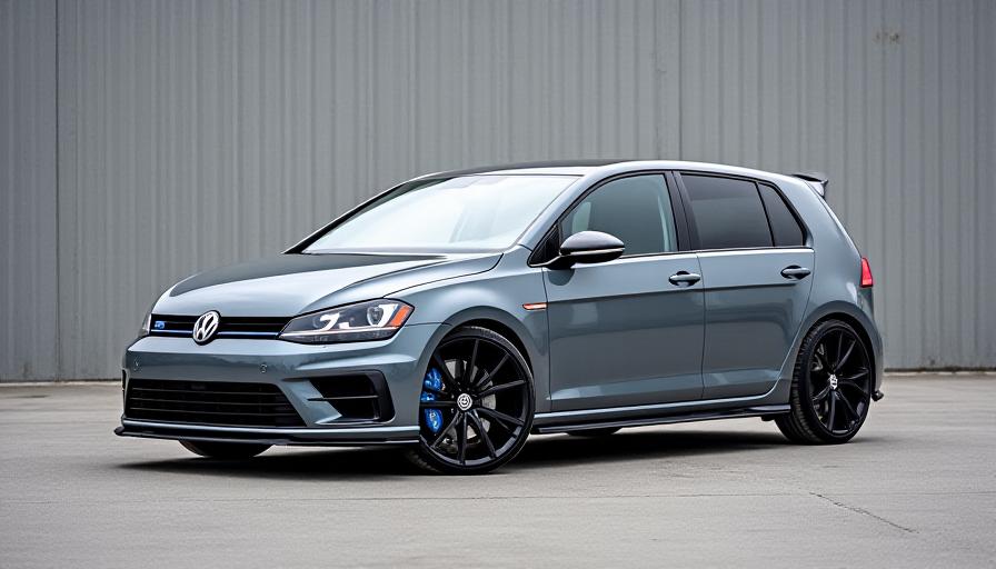 Beryl Boost Performance tuned grey Volkswagen Golf R with ECU and TCU Remap